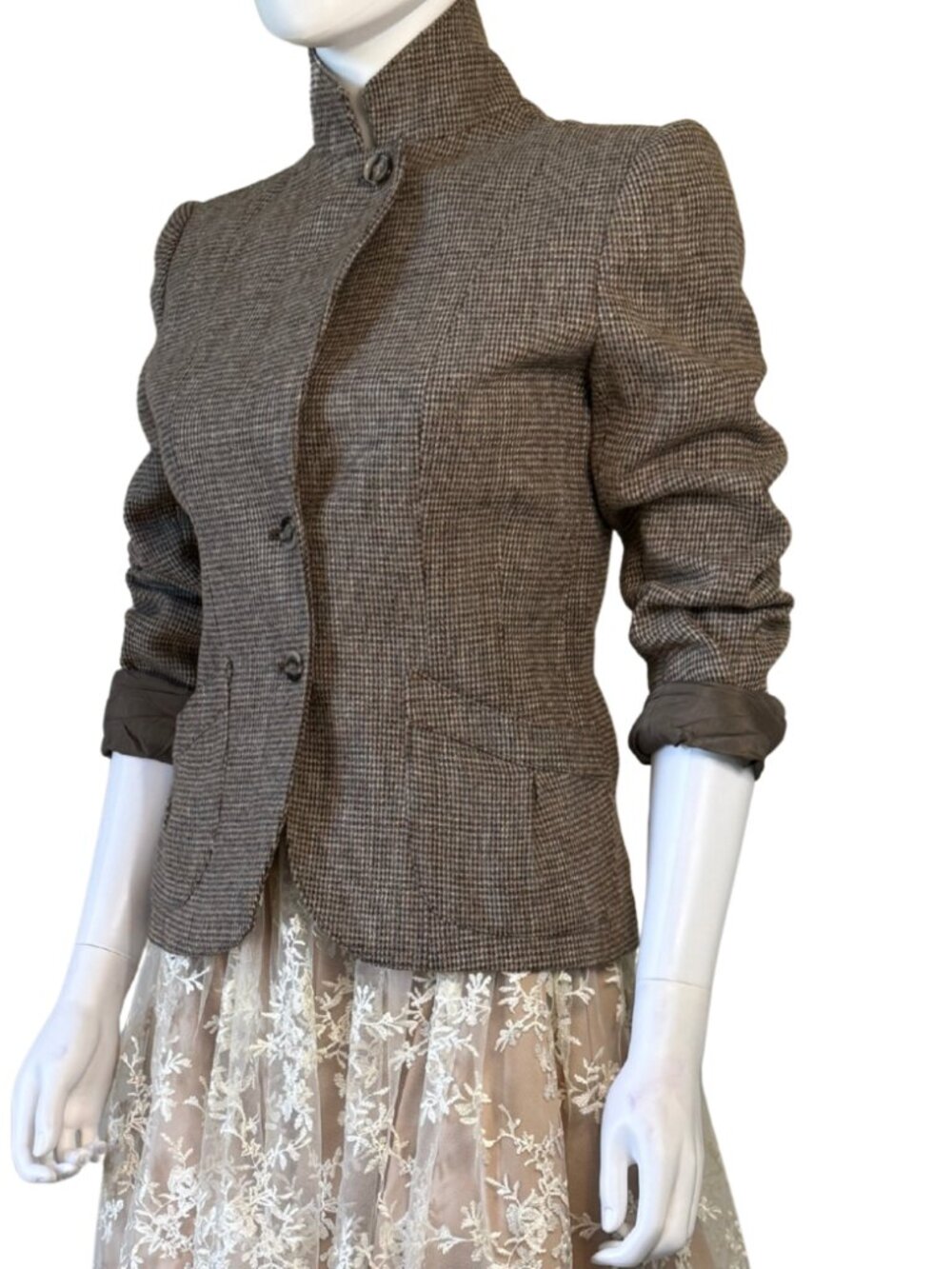 Vintage Peabody House Tweed Riding Blazer 7/8
